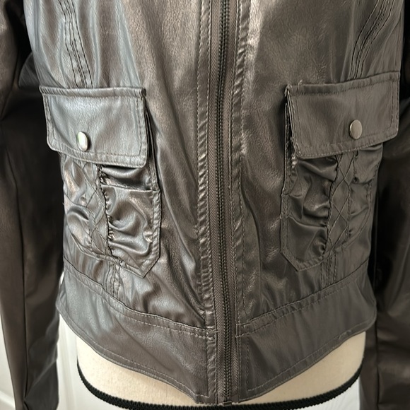 Ashley Junior’s  Full Zip Fully Lined Jacket, XL, Pewter color - Picture 3 of 16